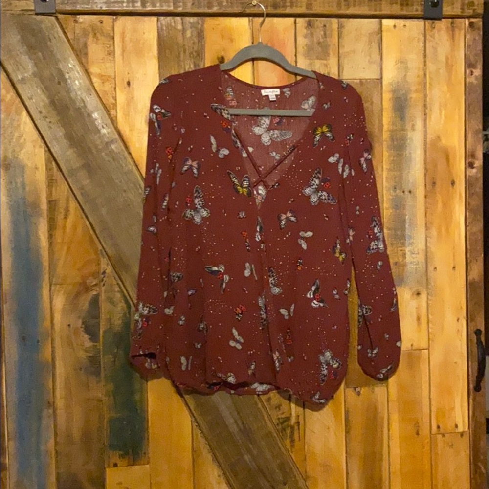 Beautiful burgundy and butterflies